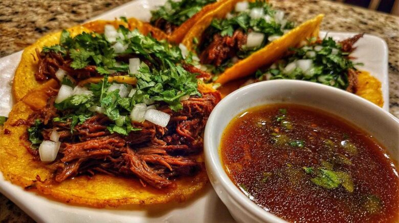 Anna Paul’s Birria Tacos with Consommé