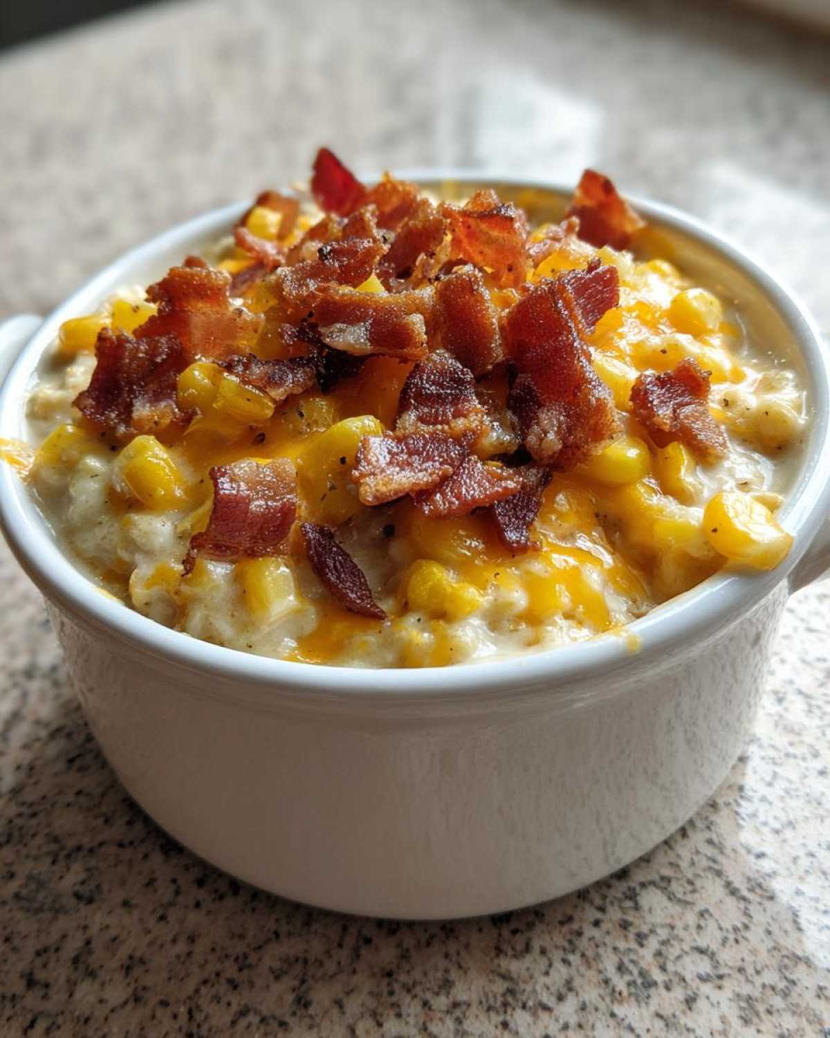 Bacon Cheddar Corn Chowder - detail 1