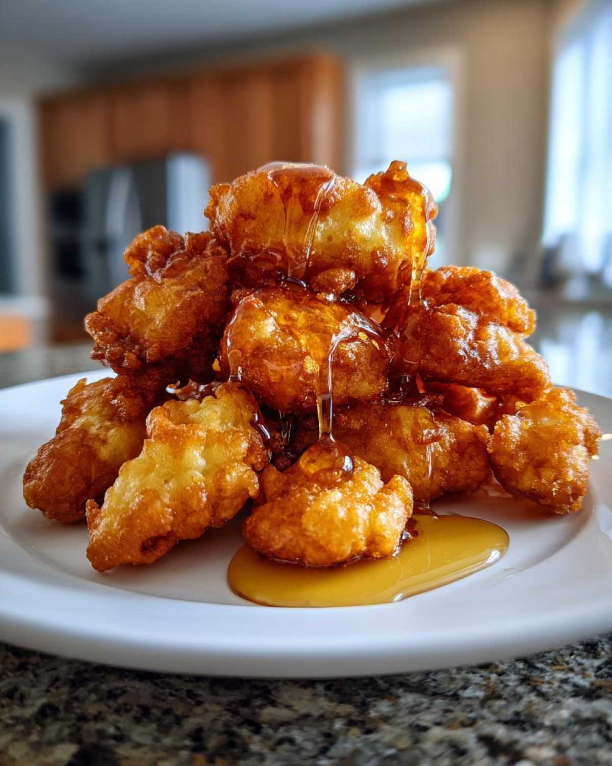 Banana Fritter with Honey Drizzle - detail 1