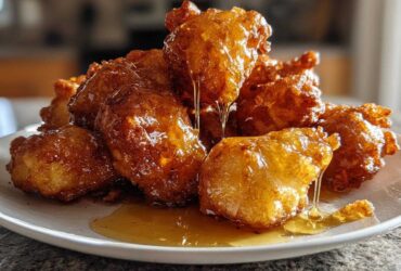 Banana Fritter with Honey Drizzle
