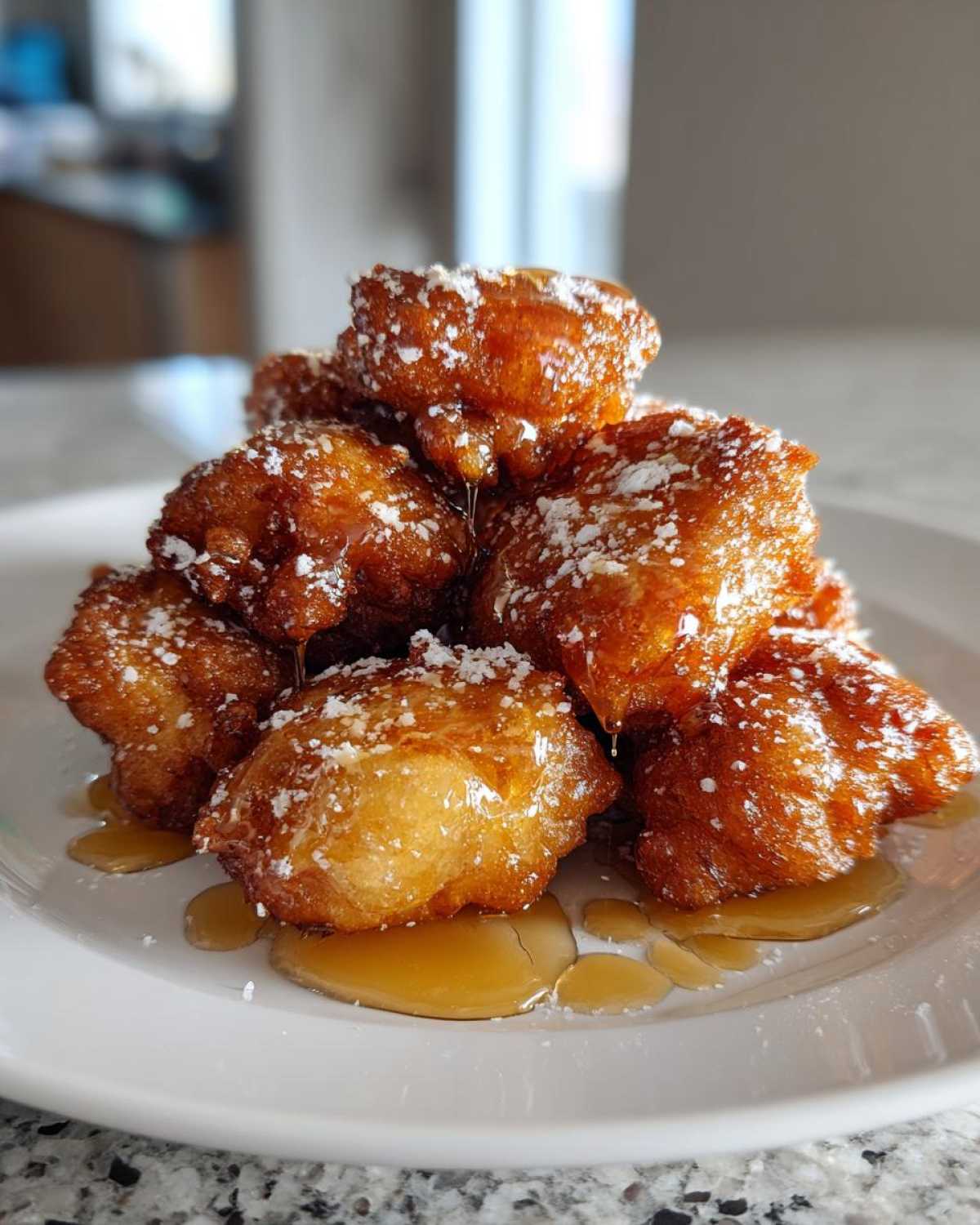 Banana Fritter with Honey Drizzle - detail 4