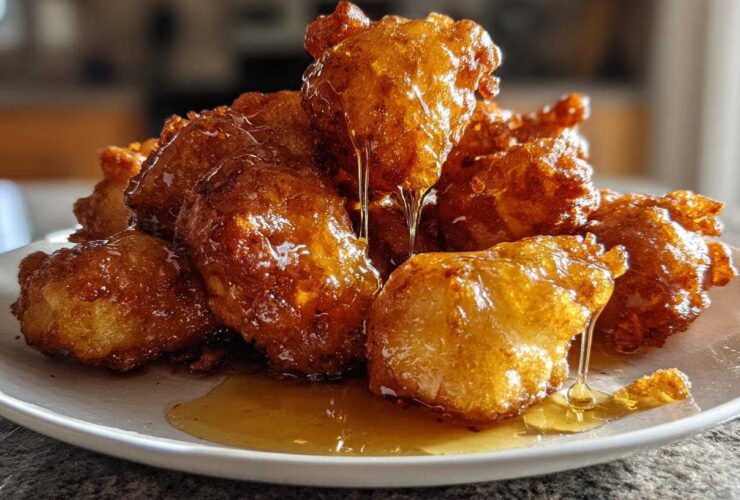 Banana Fritter with Honey Drizzle
