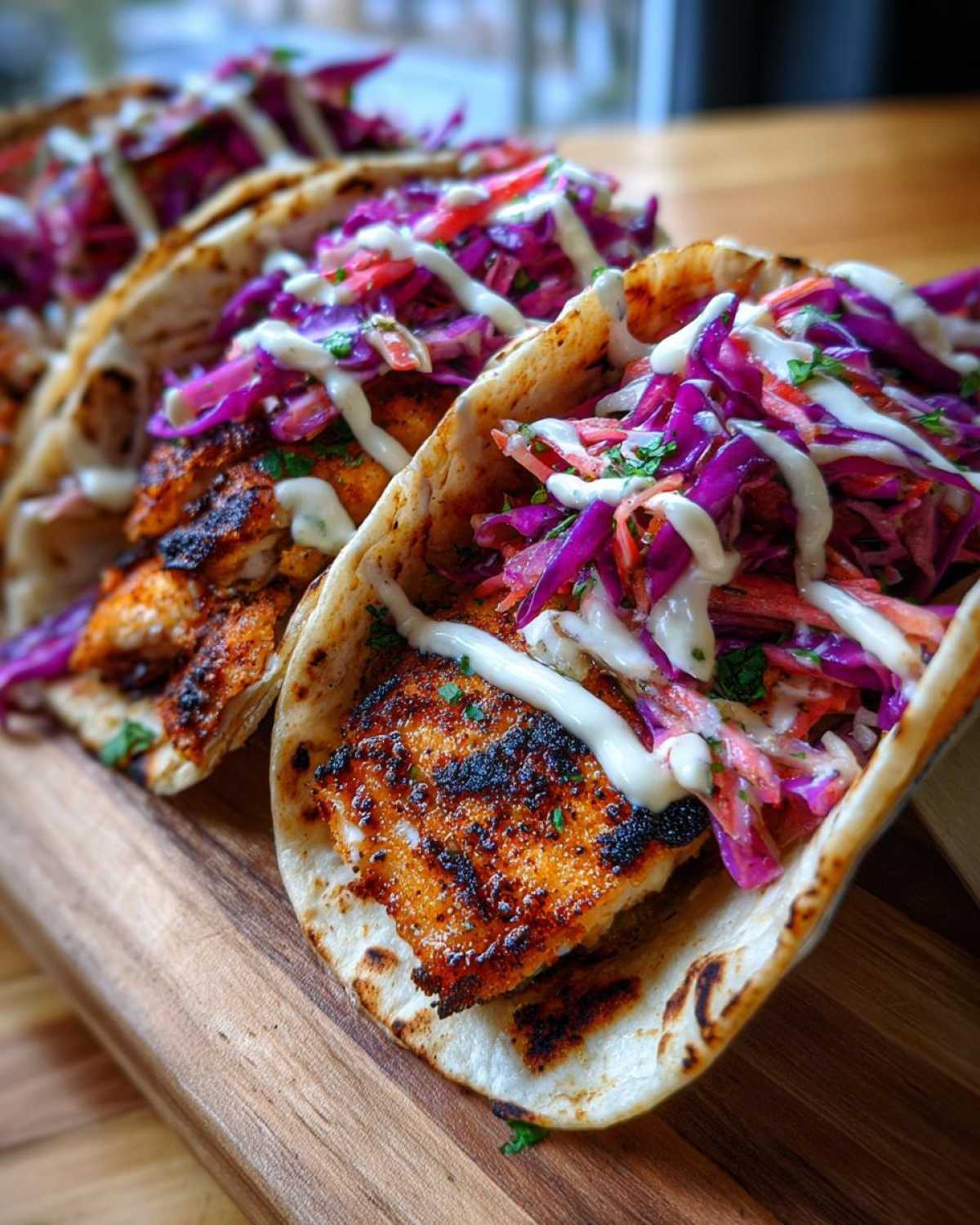 Cajun Blackened Fish Tacos - detail 1