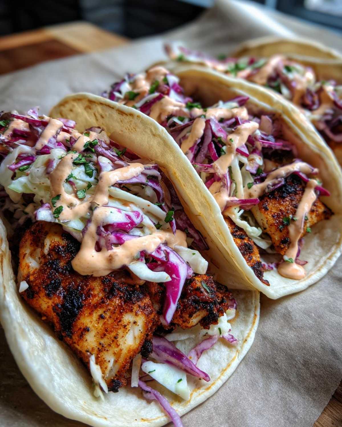 Cajun Blackened Fish Tacos - detail 4