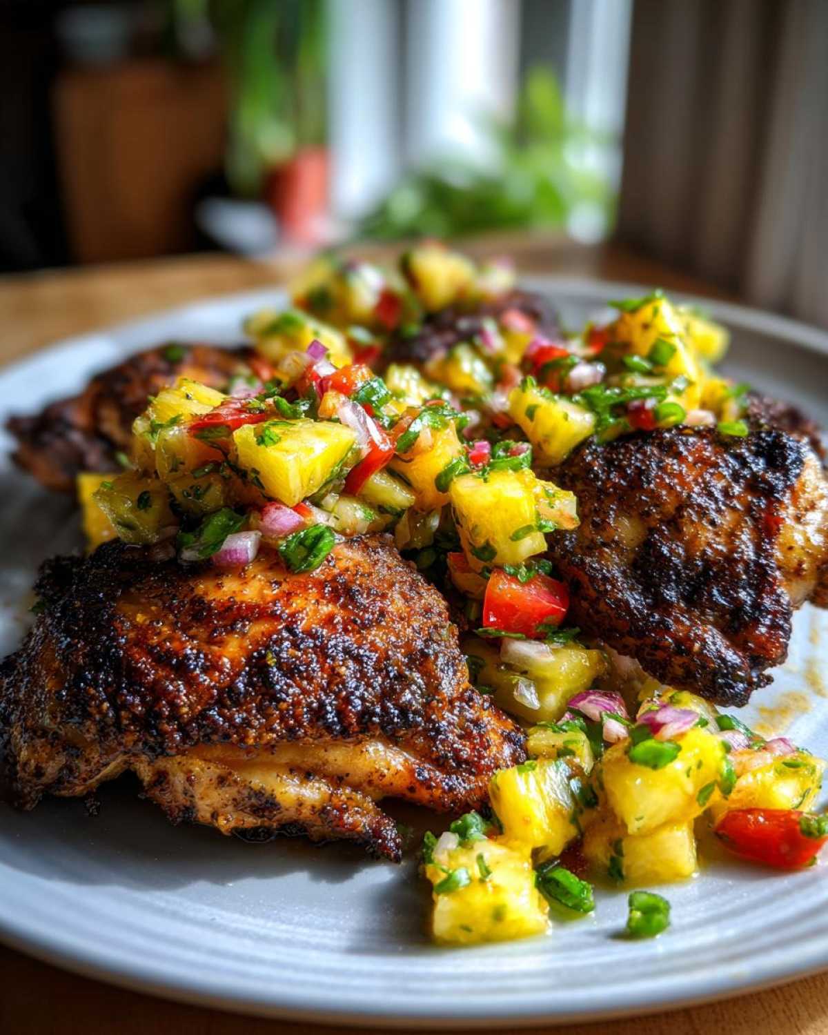 Caribbean Jerk Chicken with Pineapple Salsa - detail 4