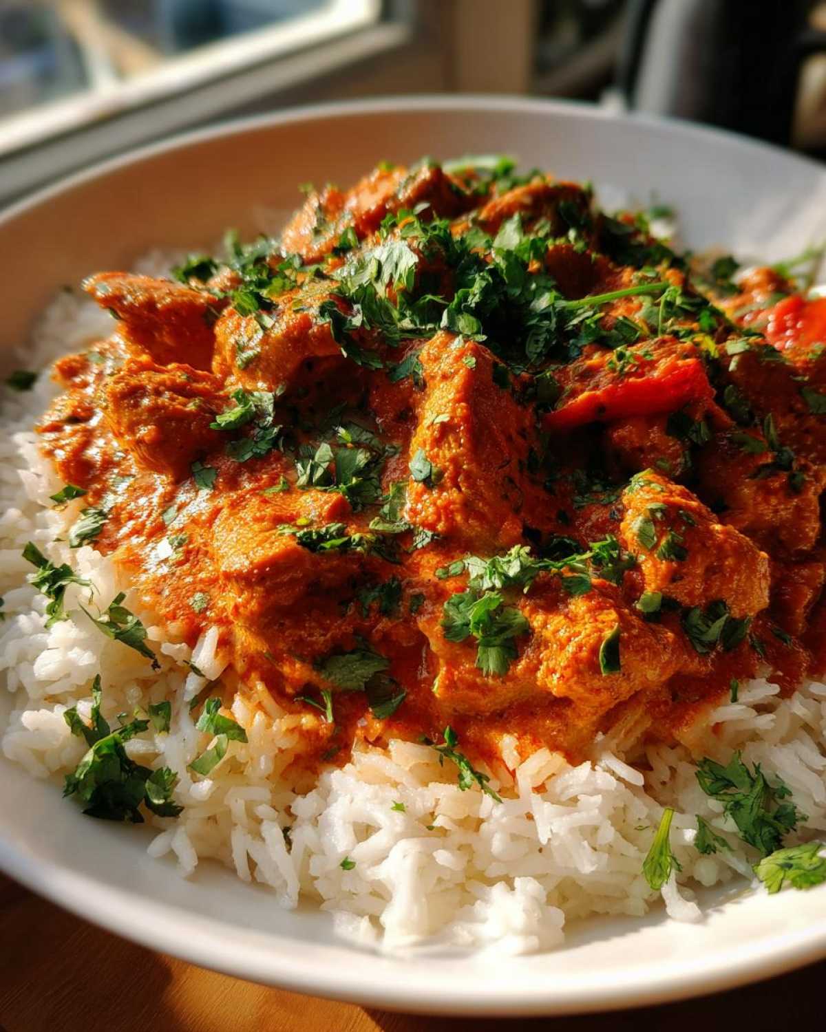 Chicken Tikka Masala over Basmati Rice - detail 1
