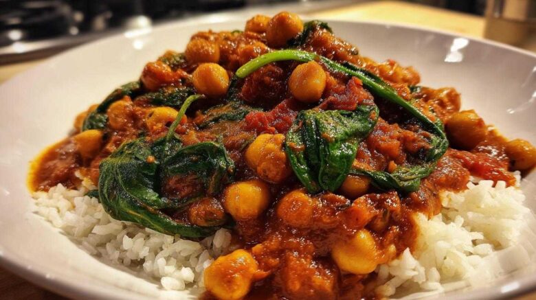 Chickpea and Spinach Curry