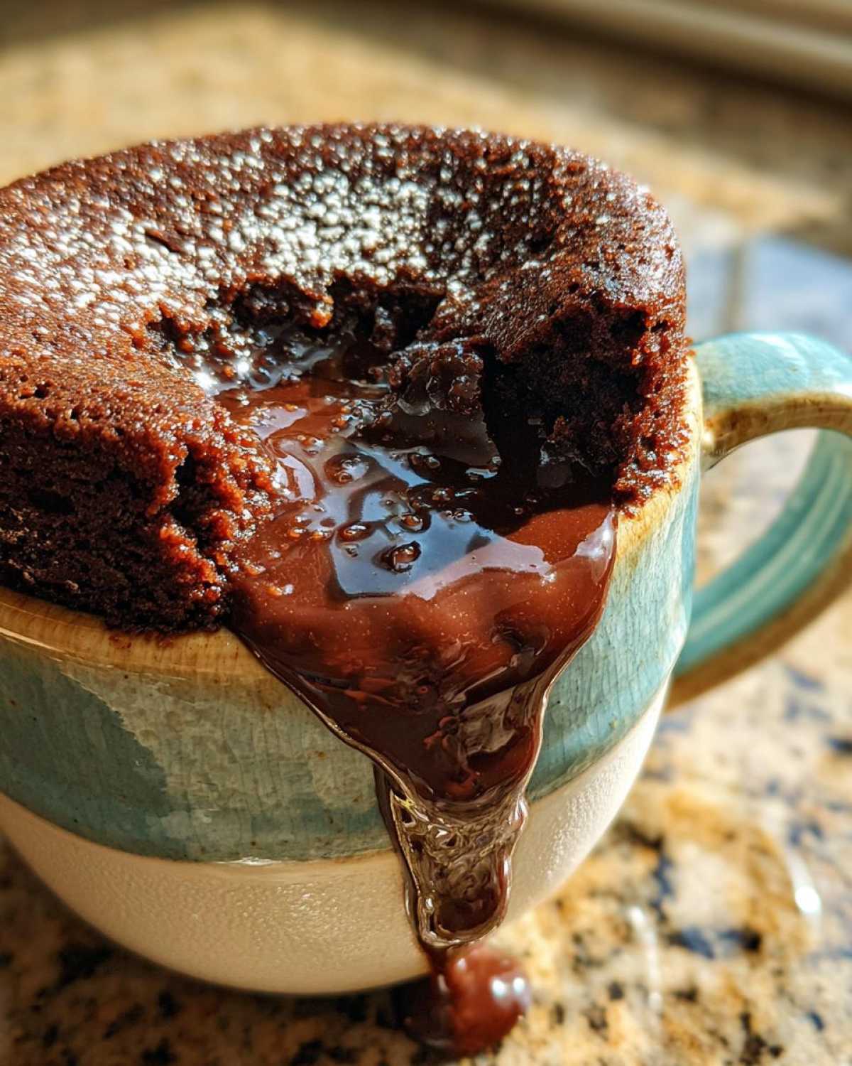 Chocolate Lava Mug Cake - detail 4