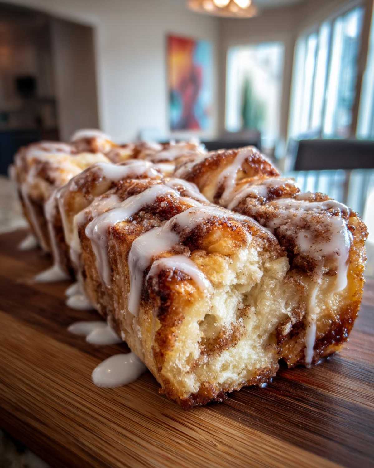 Cinnamon Roll Pull-Apart Bread - detail 1