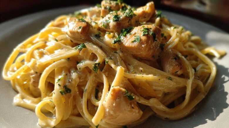 Creamy Chicken Alfredo Linguine