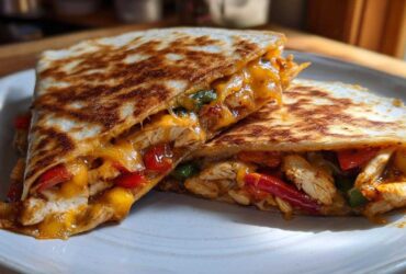 Easy Chicken Fajita Quesadillas