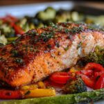 Garlic Butter Salmon with Veggies