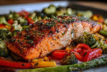 Garlic Butter Salmon with Veggies