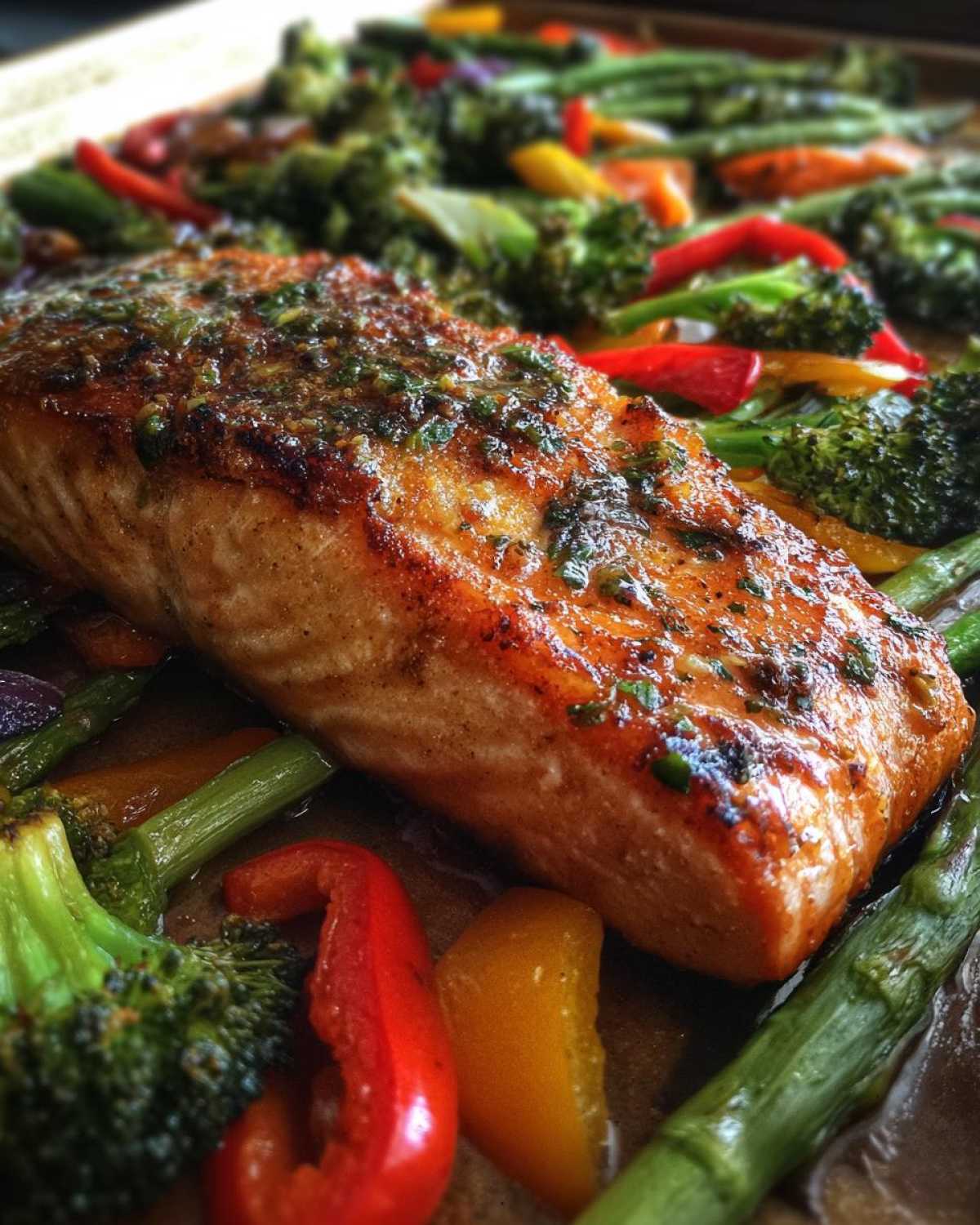 Garlic Butter Salmon with Veggies - detail 4