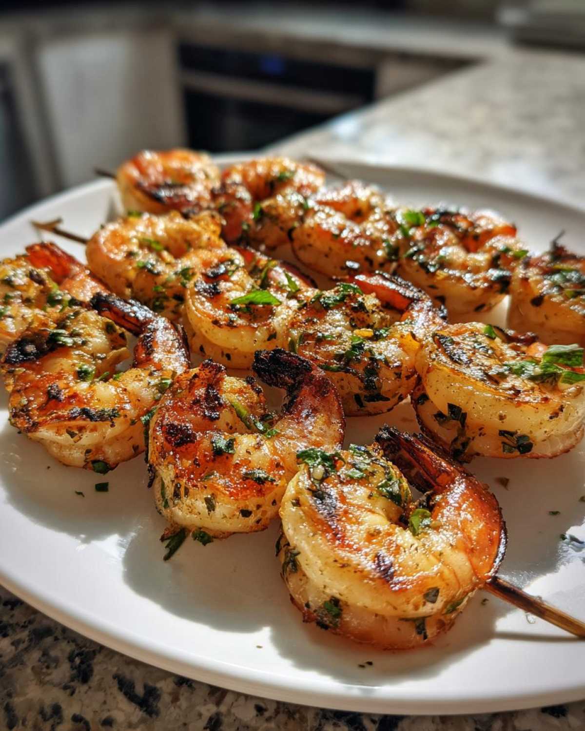 Grilled Lemon Herb Shrimp Skewers - detail 1