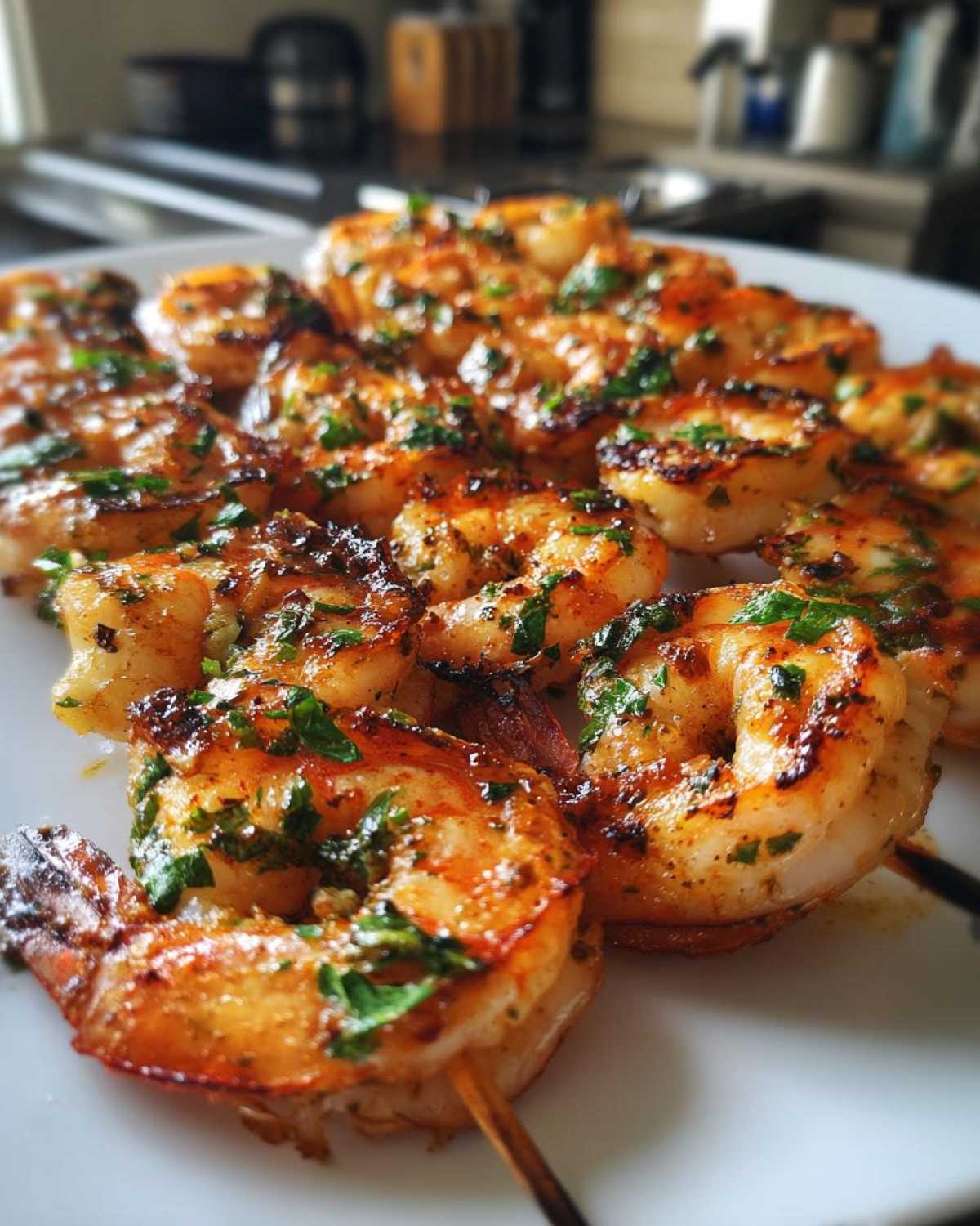 Grilled Lemon Herb Shrimp Skewers - detail 2