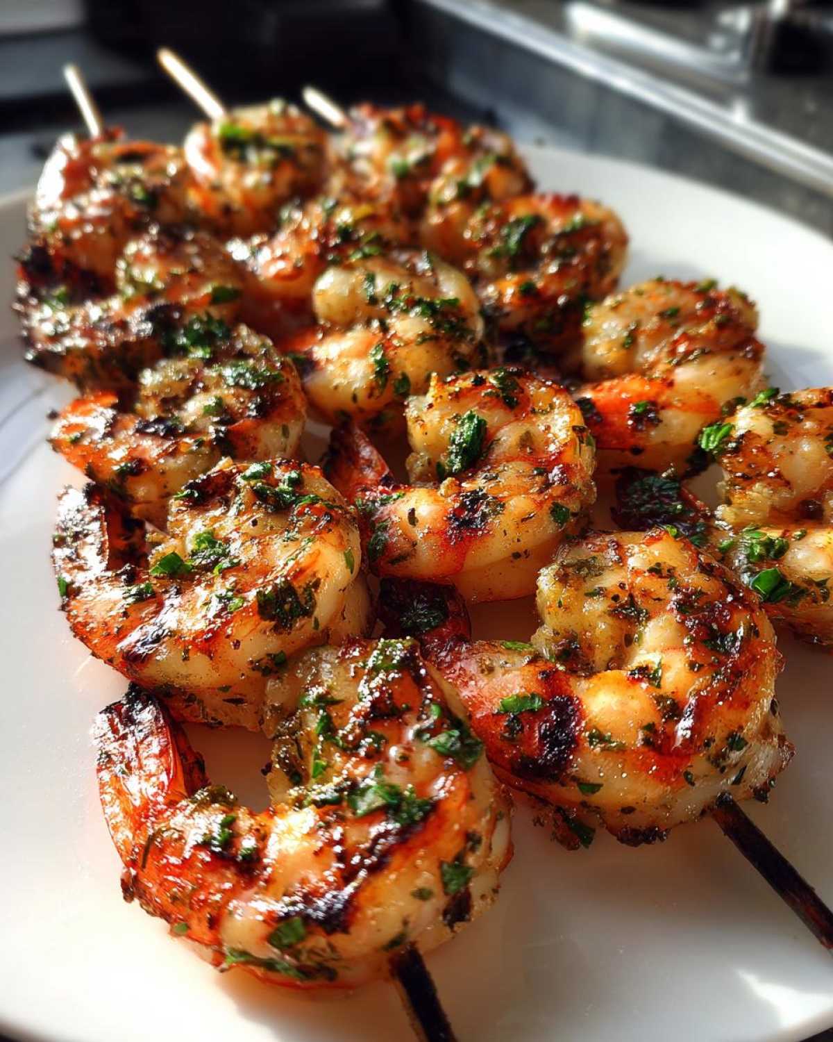 Grilled Lemon Herb Shrimp Skewers - detail 3