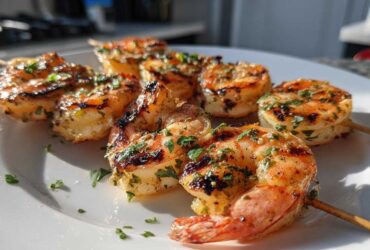 Grilled Lemon Herb Shrimp Skewers