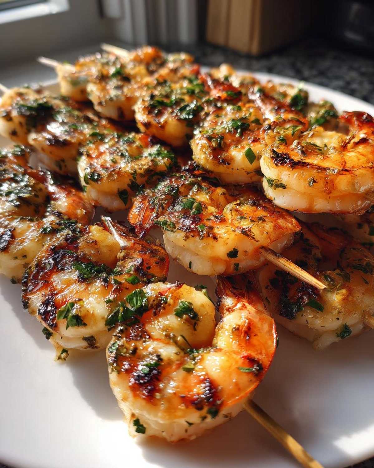 Grilled Lemon Herb Shrimp Skewers - detail 4