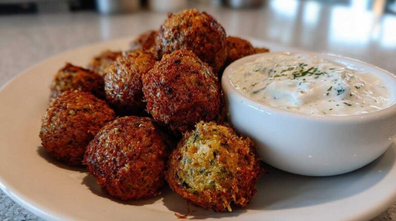 Homemade Falafel with Tzatziki Sauce