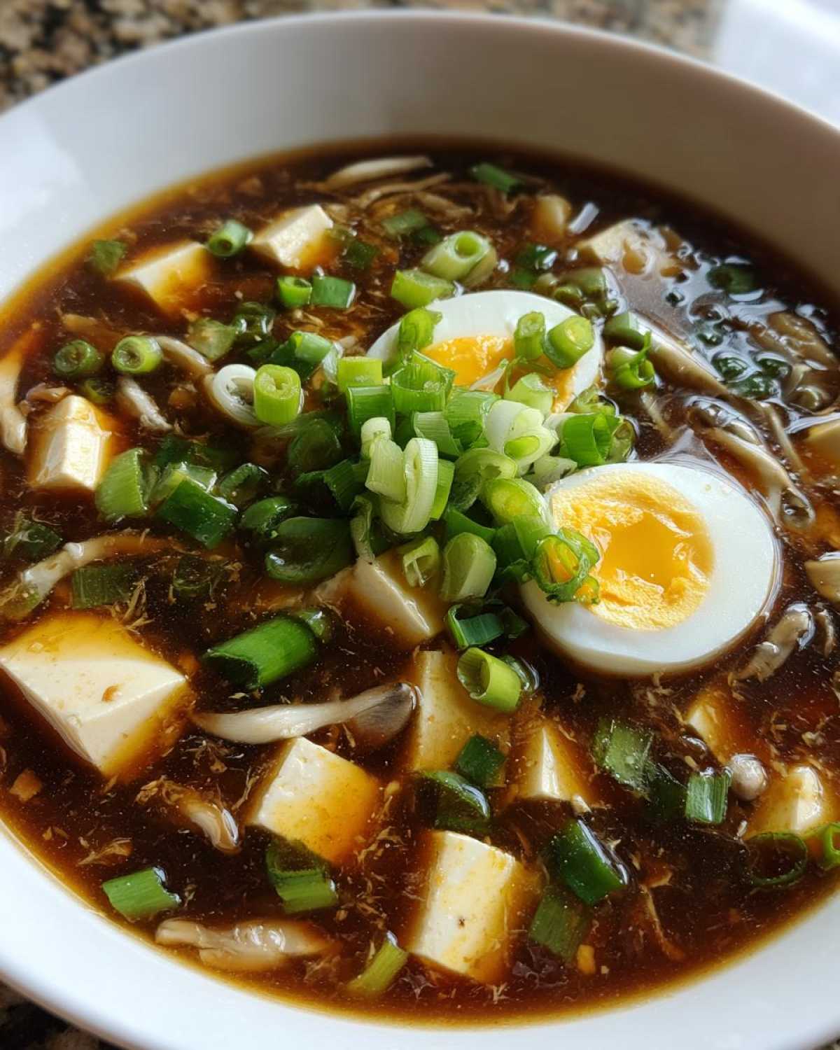 Hot and Sour Soup (Chinese) - detail 2