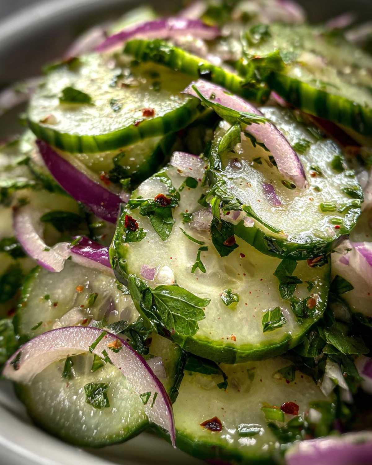 Logan Moffitt’s Tangy Cucumber Salad - detail 1