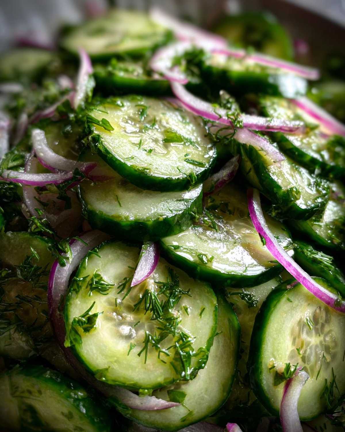 Logan Moffitt’s Tangy Cucumber Salad - detail 2