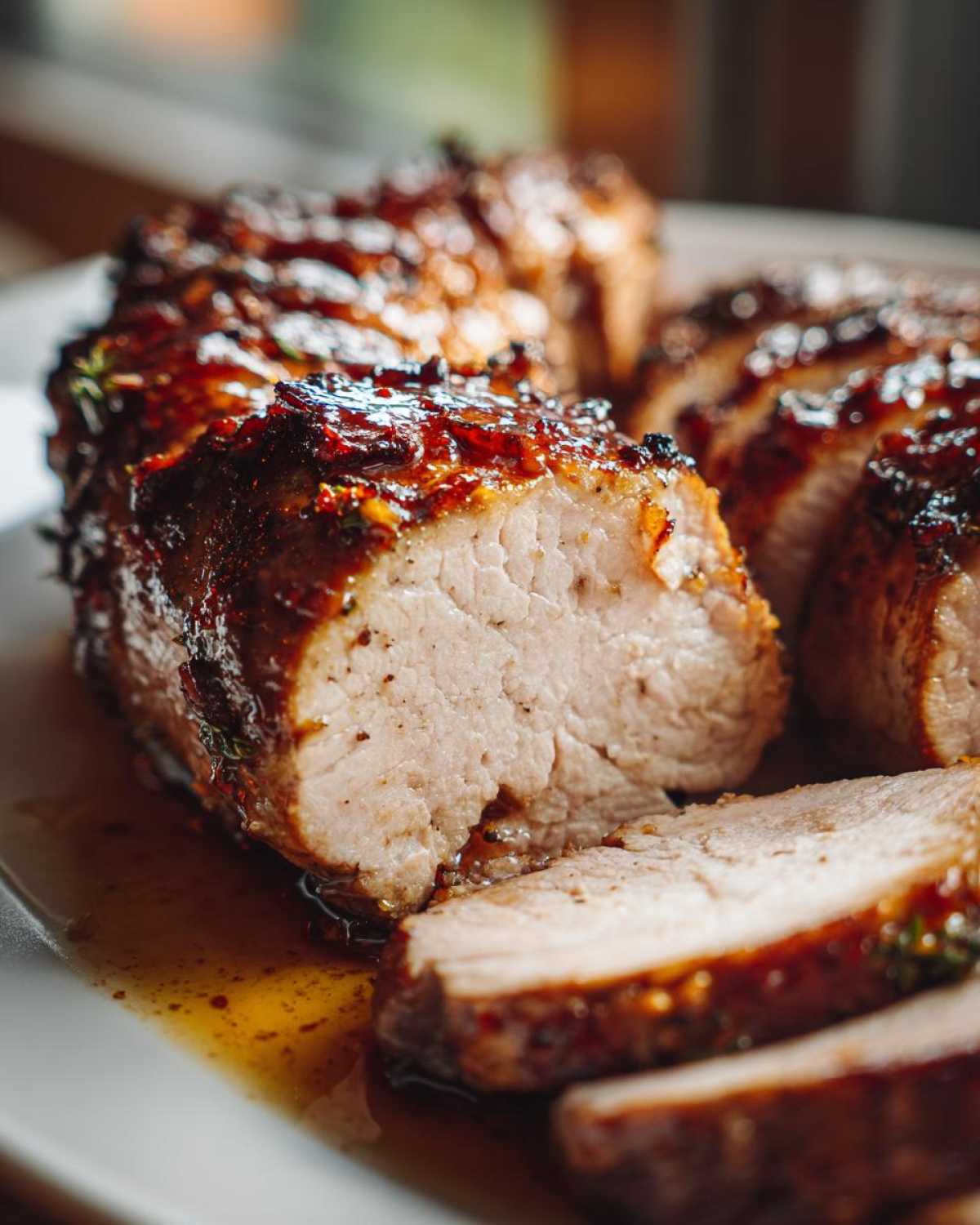 Maple Dijon Glazed Pork Tenderloin - detail 2