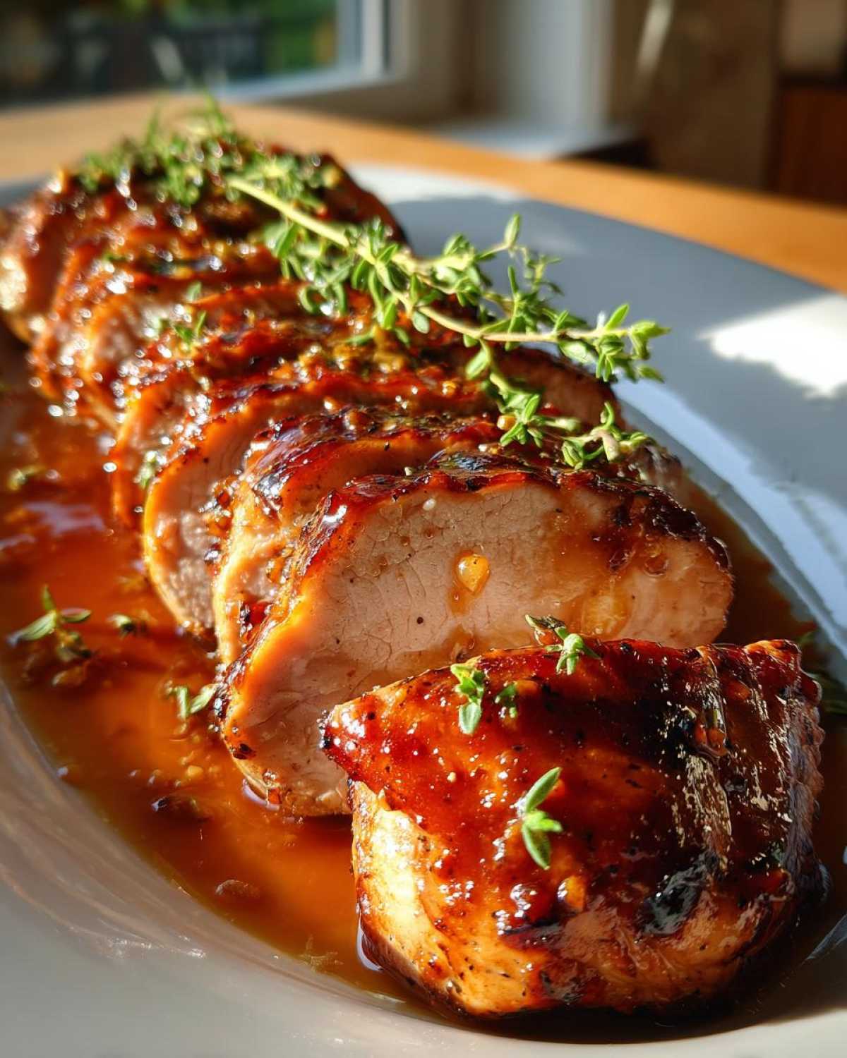 Maple Dijon Glazed Pork Tenderloin - detail 3