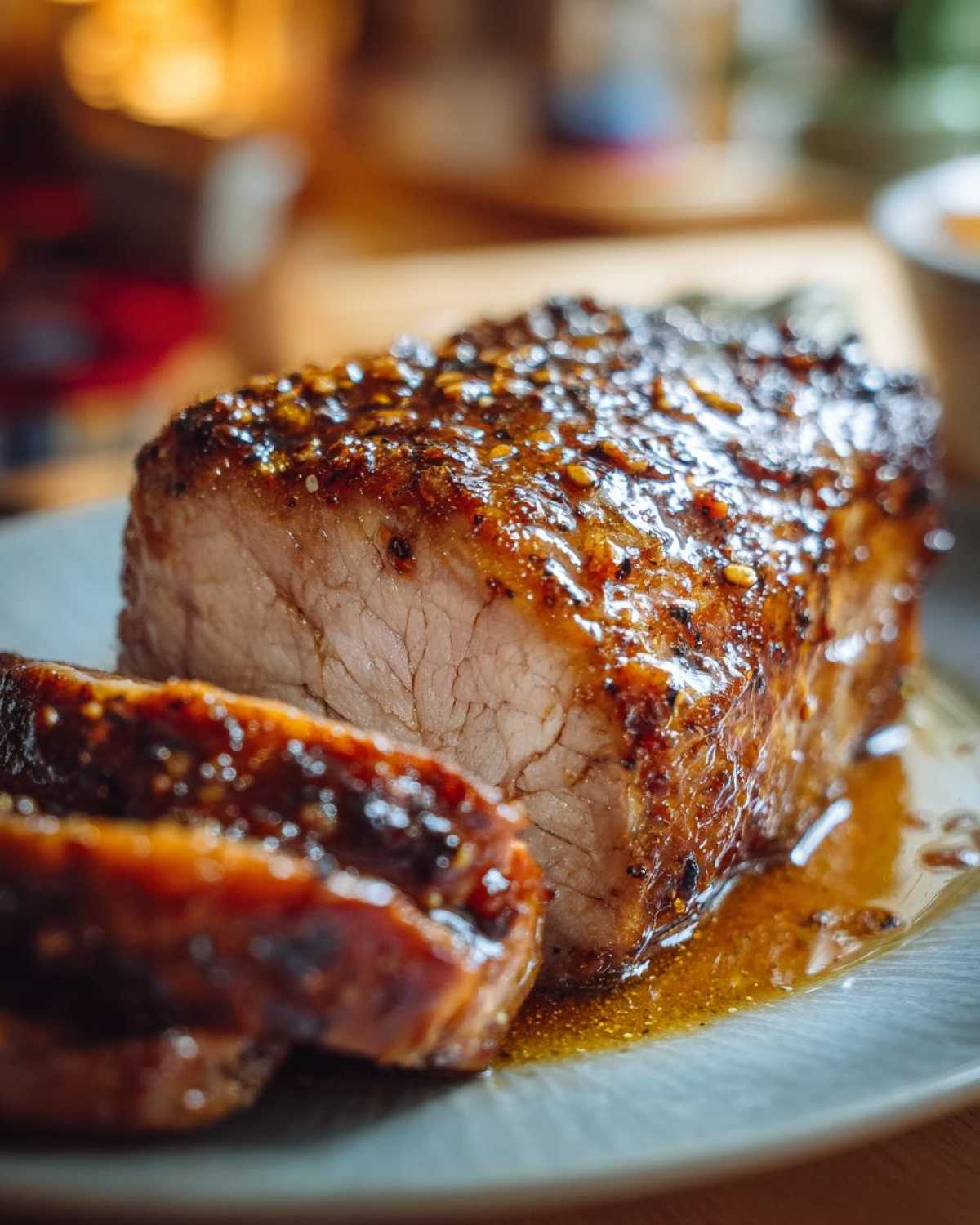 Maple Dijon Glazed Pork Tenderloin - detail 4