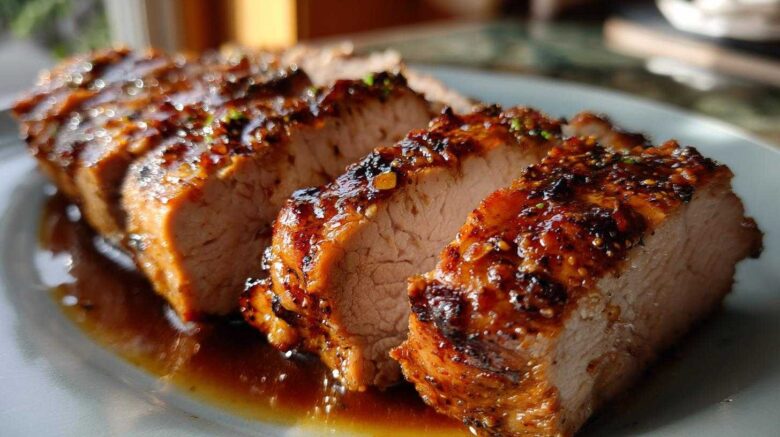 Maple Dijon Glazed Pork Tenderloin