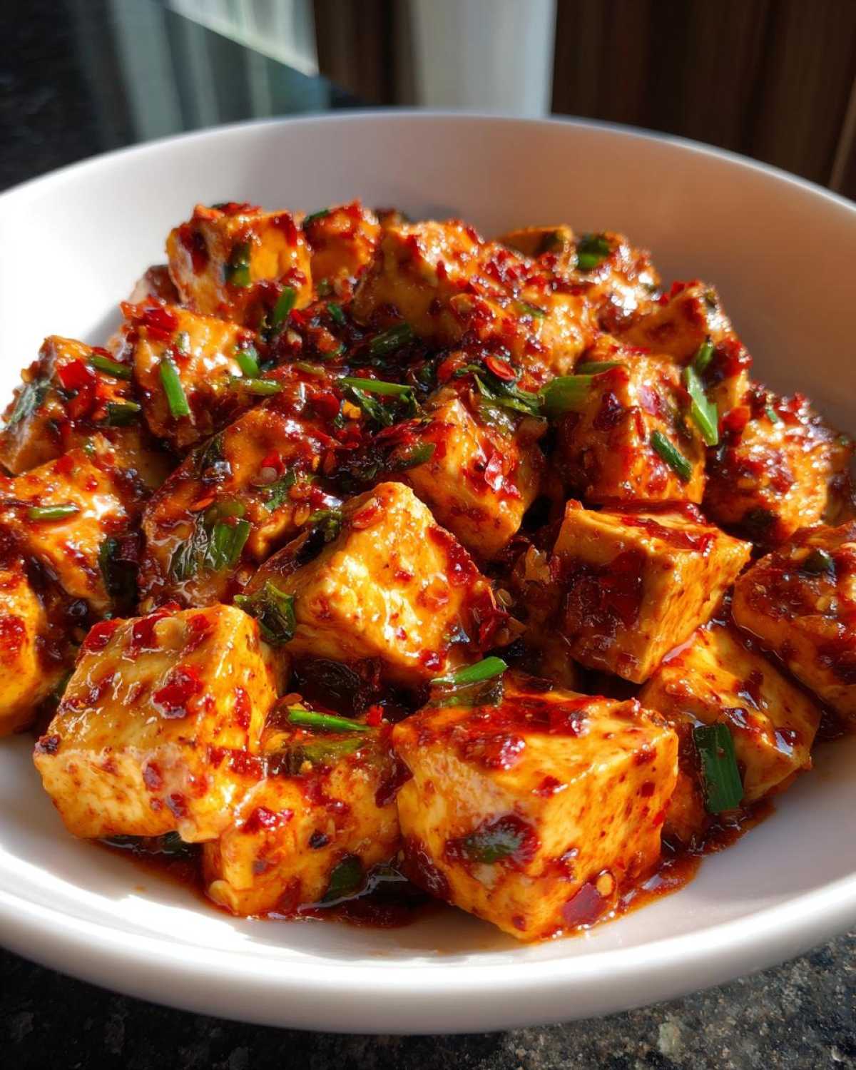 Mapo Tofu (Szechuan Spicy Tofu Stir-Fry) - detail 2