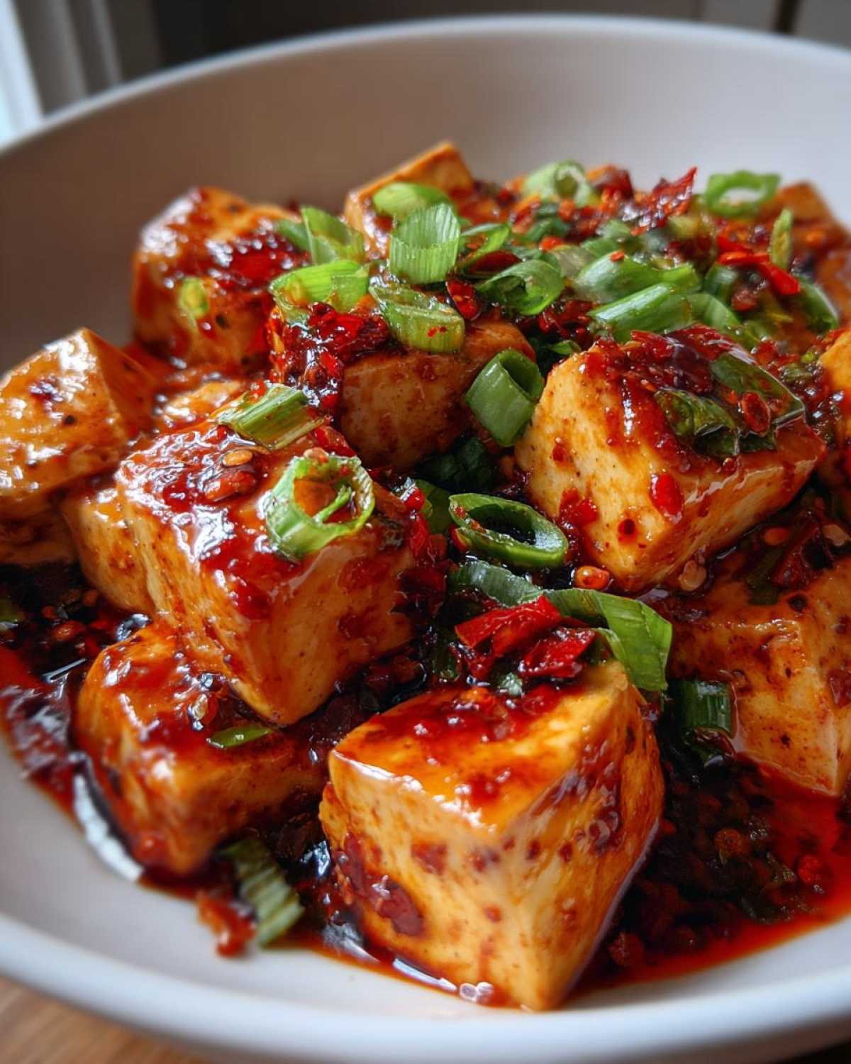 Mapo Tofu (Szechuan Spicy Tofu Stir-Fry) - detail 3
