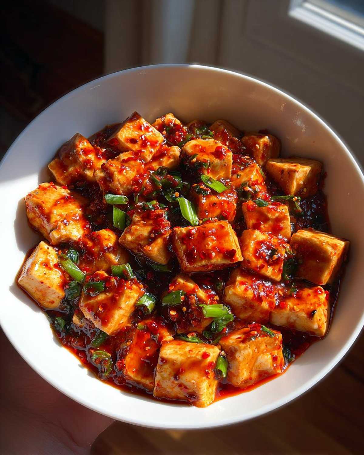 Mapo Tofu (Szechuan Spicy Tofu Stir-Fry) - detail 4