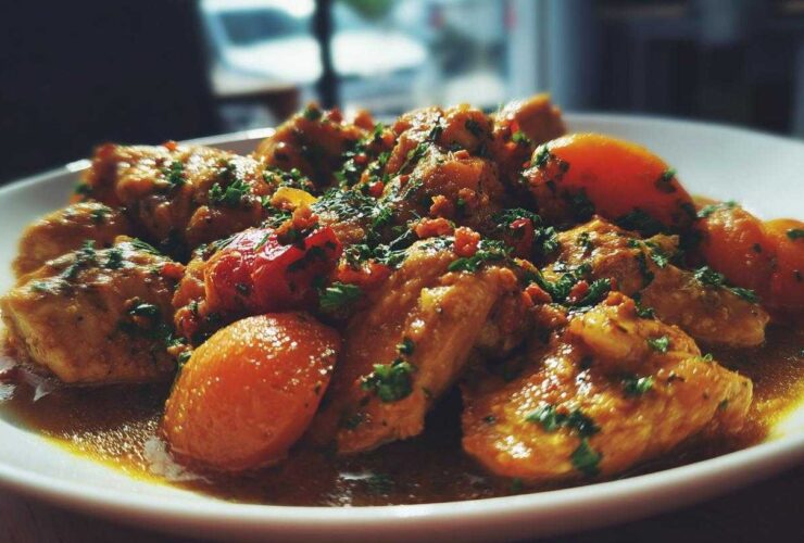 Moroccan Chicken Tagine with Apricots