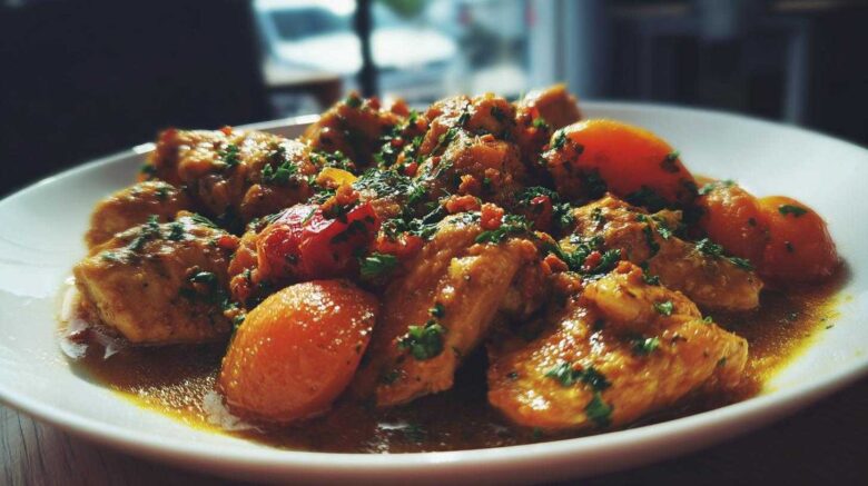Moroccan Chicken Tagine with Apricots