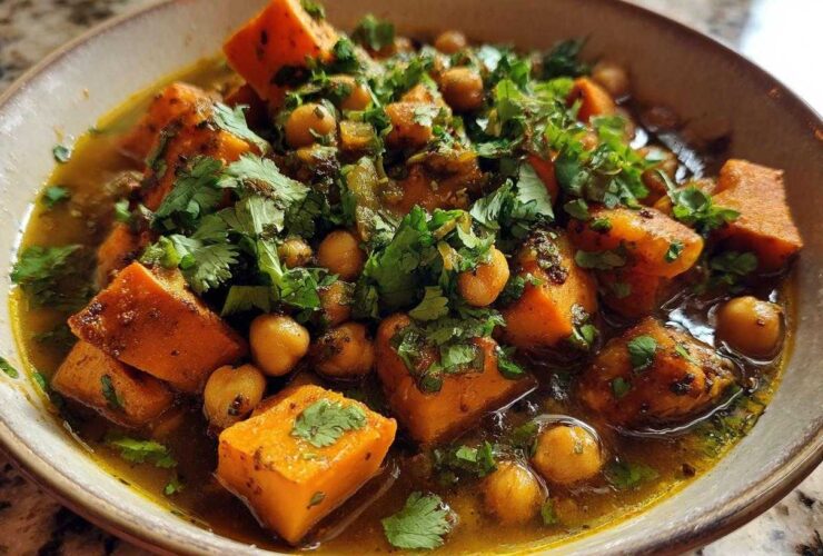 Moroccan Chickpea and Sweet Potato Stew