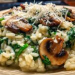 Mushroom and Spinach Risotto