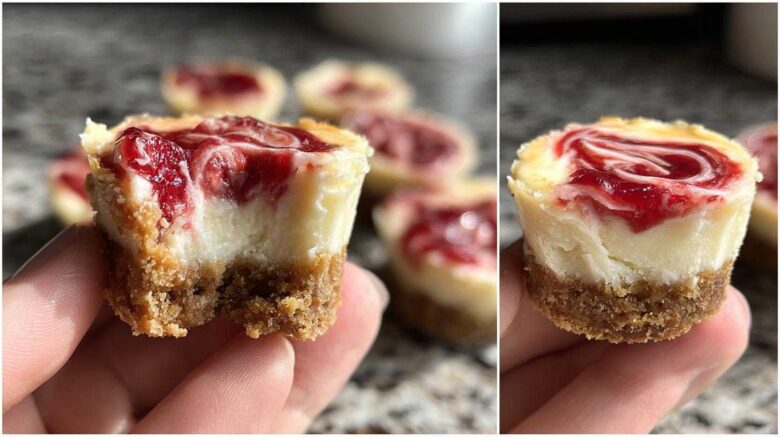 No-Bake Strawberry Cheesecake Bites