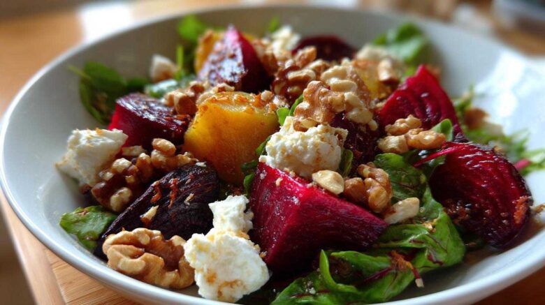 Roasted Beet and Goat Cheese Salad