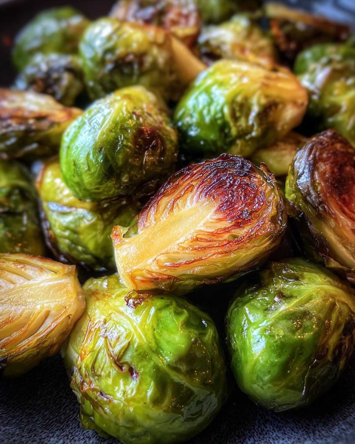 Roasted Brussels Sprouts with Balsamic Glaze - detail 2