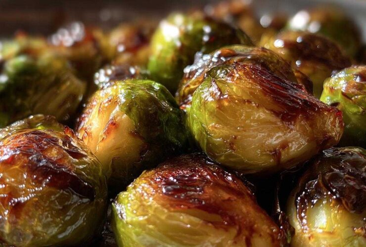Roasted Brussels Sprouts with Balsamic Glaze