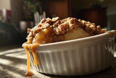 Salted Caramel Apple Crisp