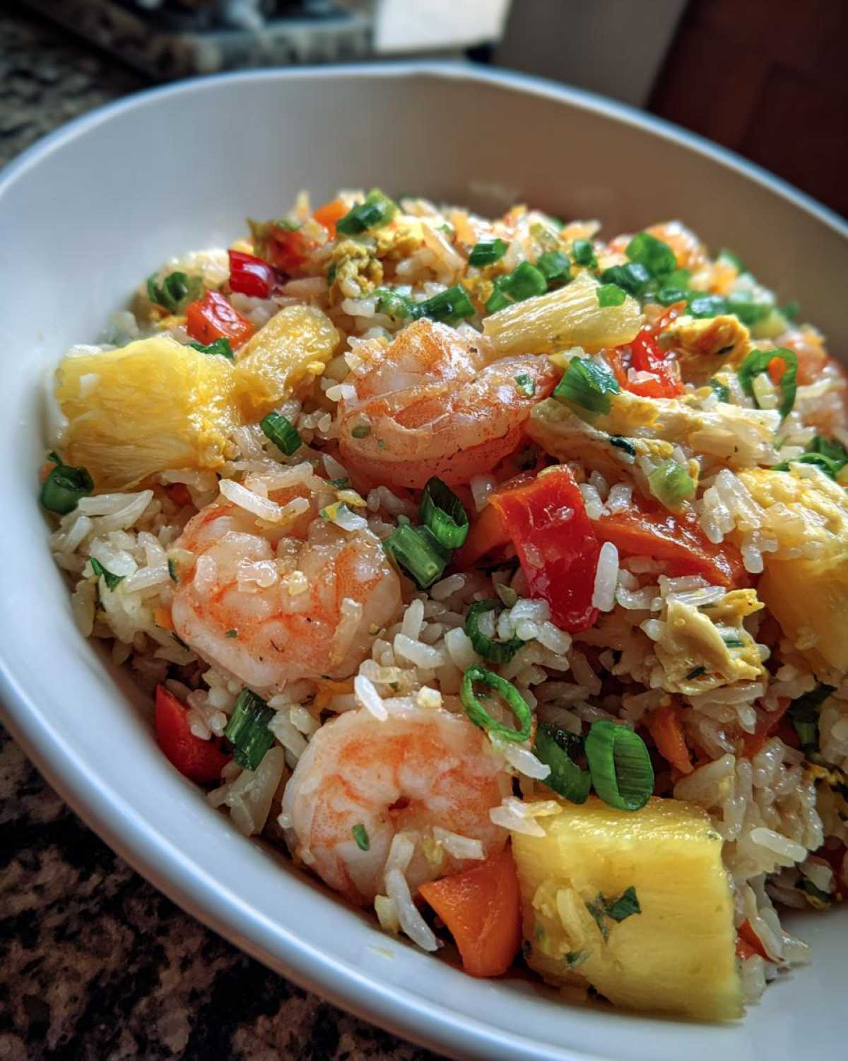 Shrimp Fried Rice with Pineapple - detail 2