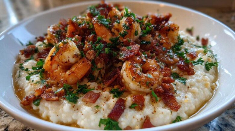 Shrimp and Grits with Bacon