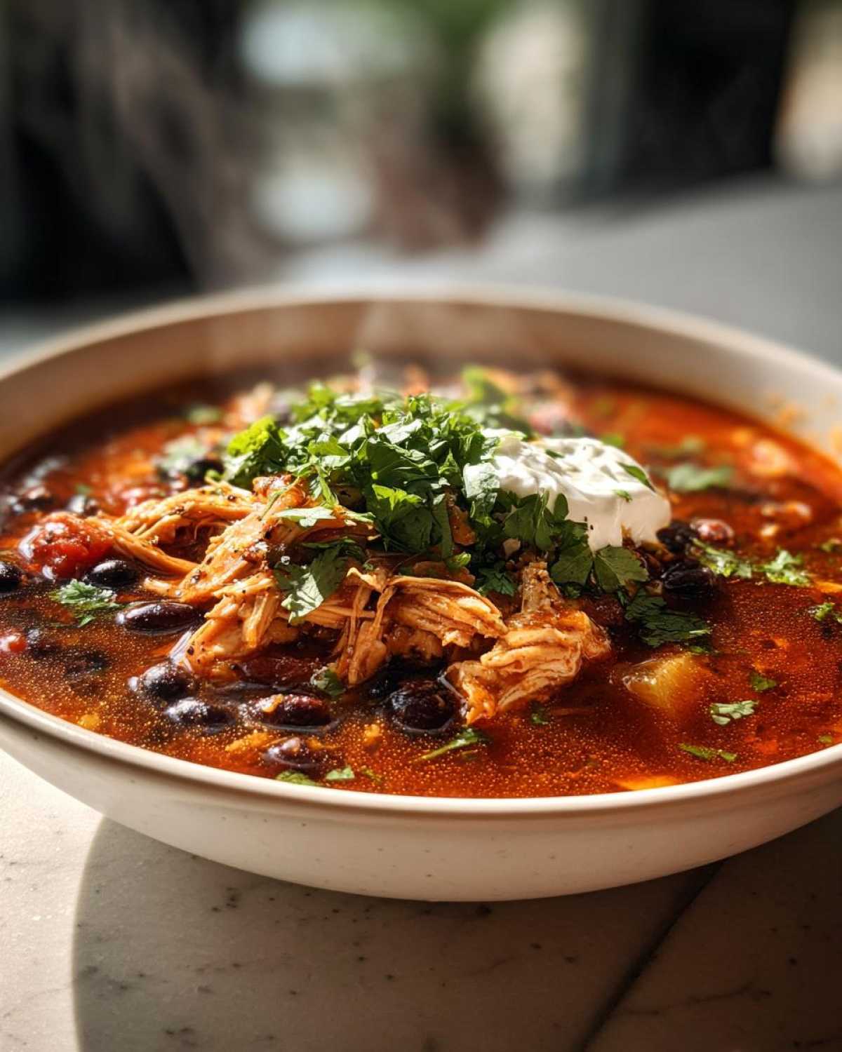 Slow Cooker Chicken Tortilla Soup - detail 3