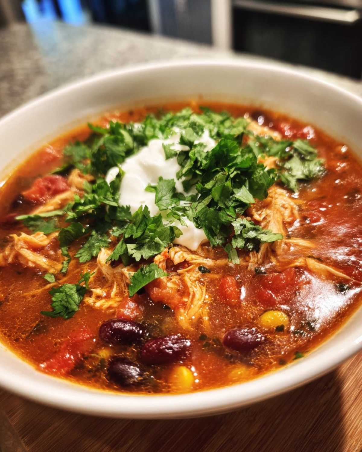 Slow Cooker Chicken Tortilla Soup - detail 4