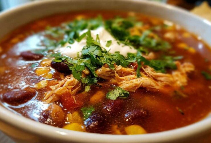 Slow Cooker Chicken Tortilla Soup