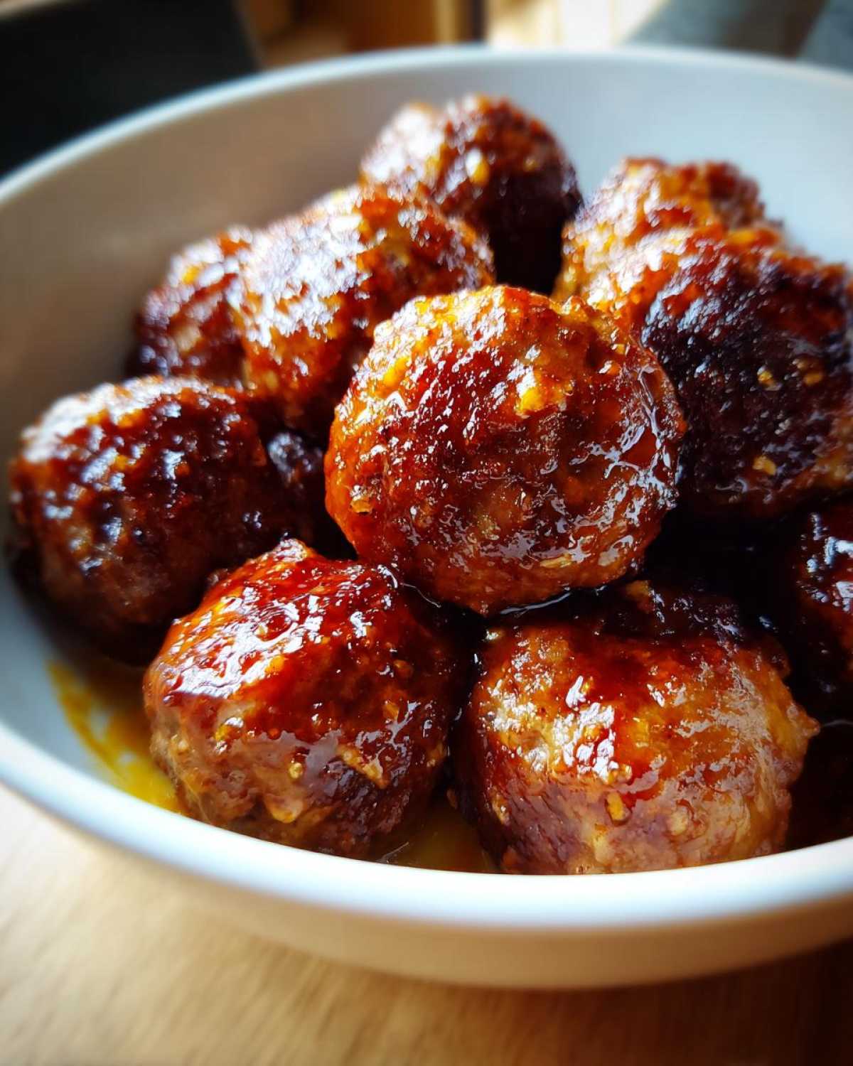 Slow Cooker Honey Garlic Meatballs - detail 2