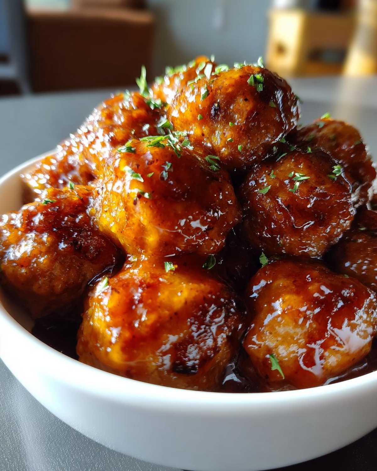 Slow Cooker Honey Garlic Meatballs - detail 3